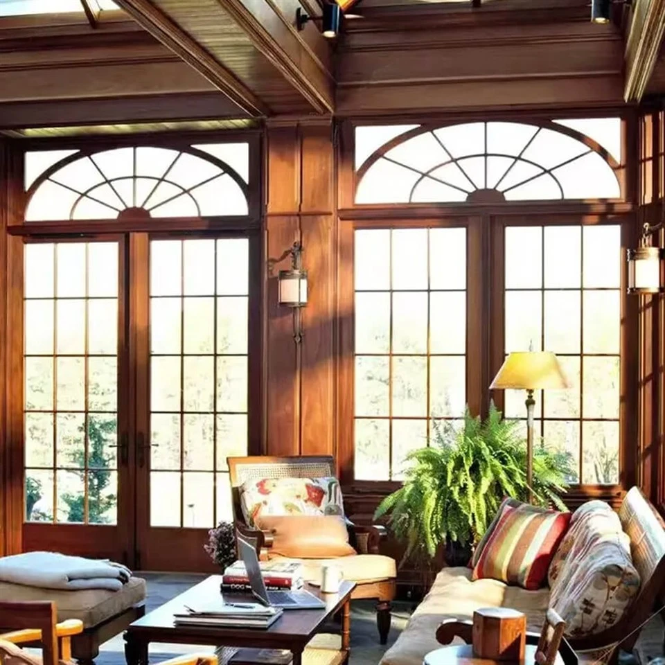 Wood Grain Aluminium Window